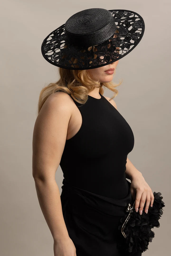 BOATER CHLOE - BLACK