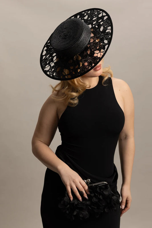 BOATER CHLOE - BLACK