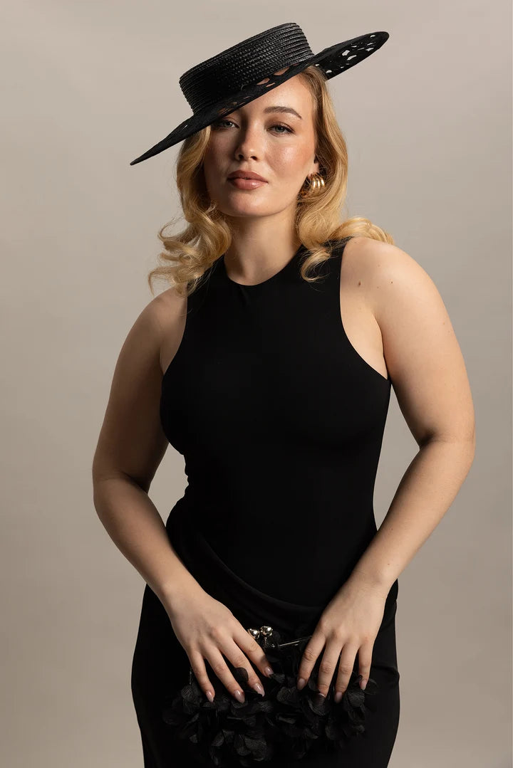 BOATER CHLOE - BLACK