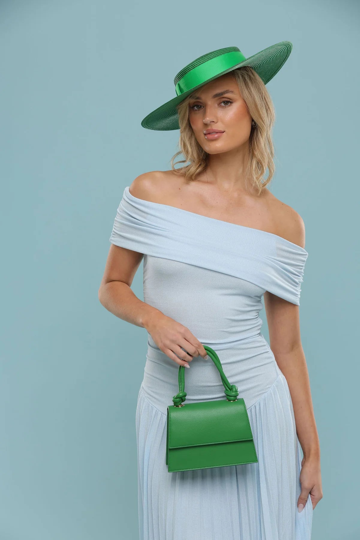 BOATER MACY - EMERALD GREEN