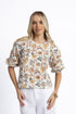 BLOUSE SIA -KAFFIR LILY PRINT
