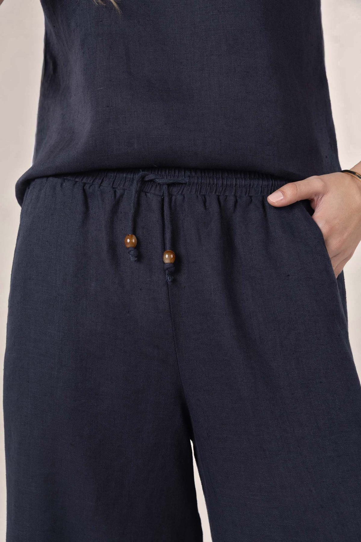 PANT LUGANO - NAVY/WHITE