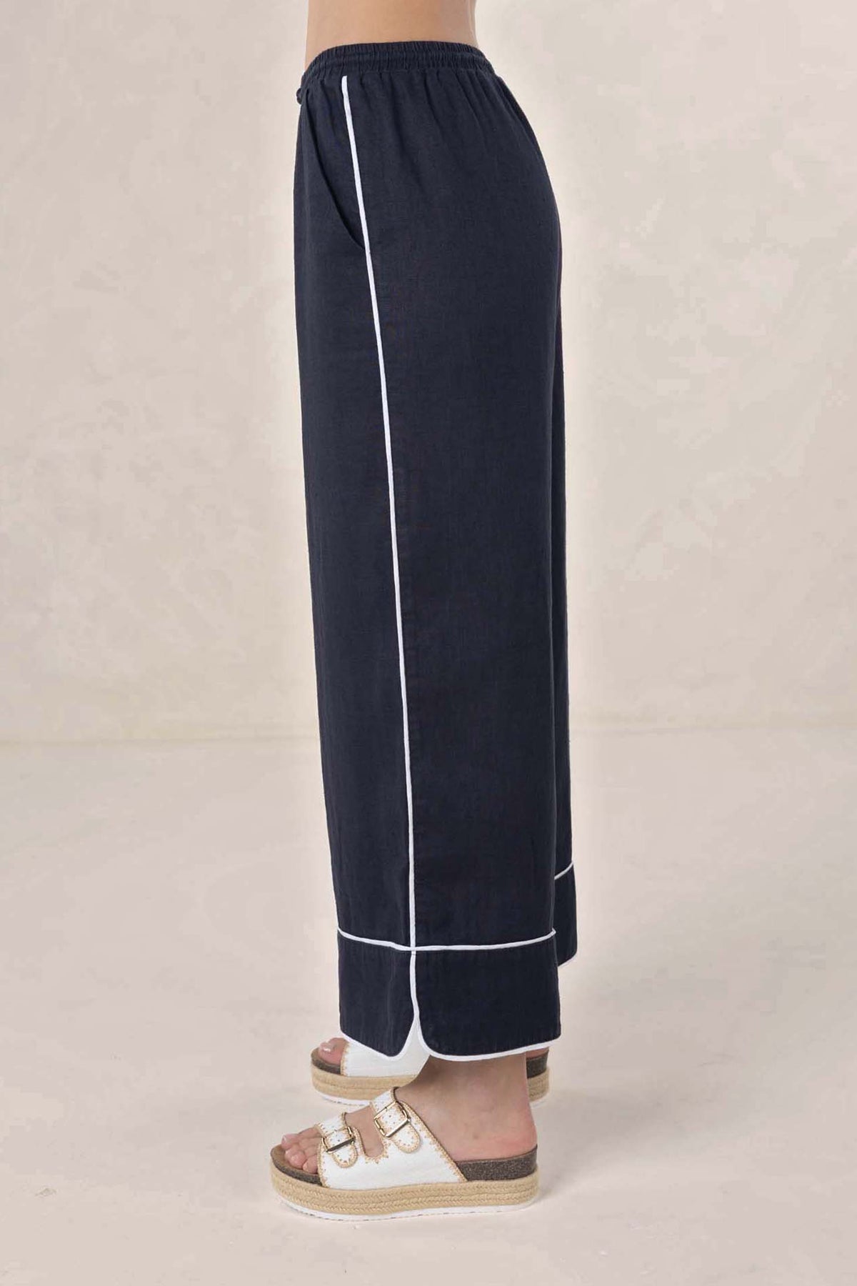 PANT LUGANO - NAVY/WHITE