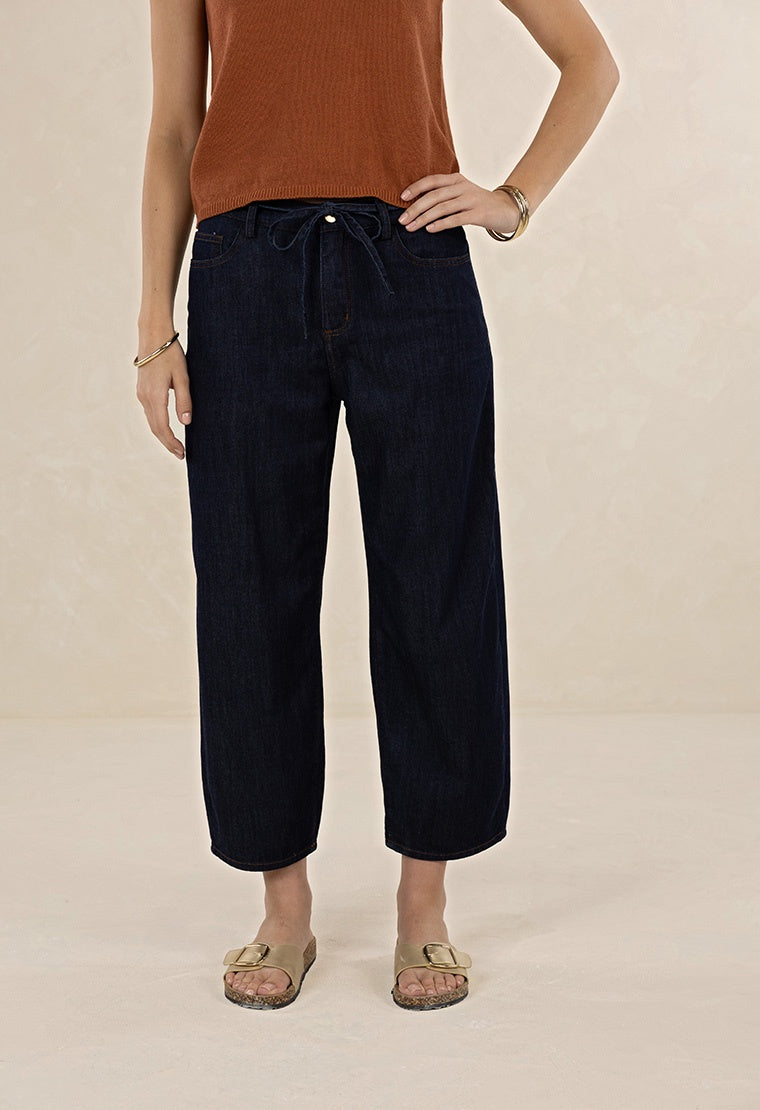 JEAN BARREL IVY  - DARK BLUE