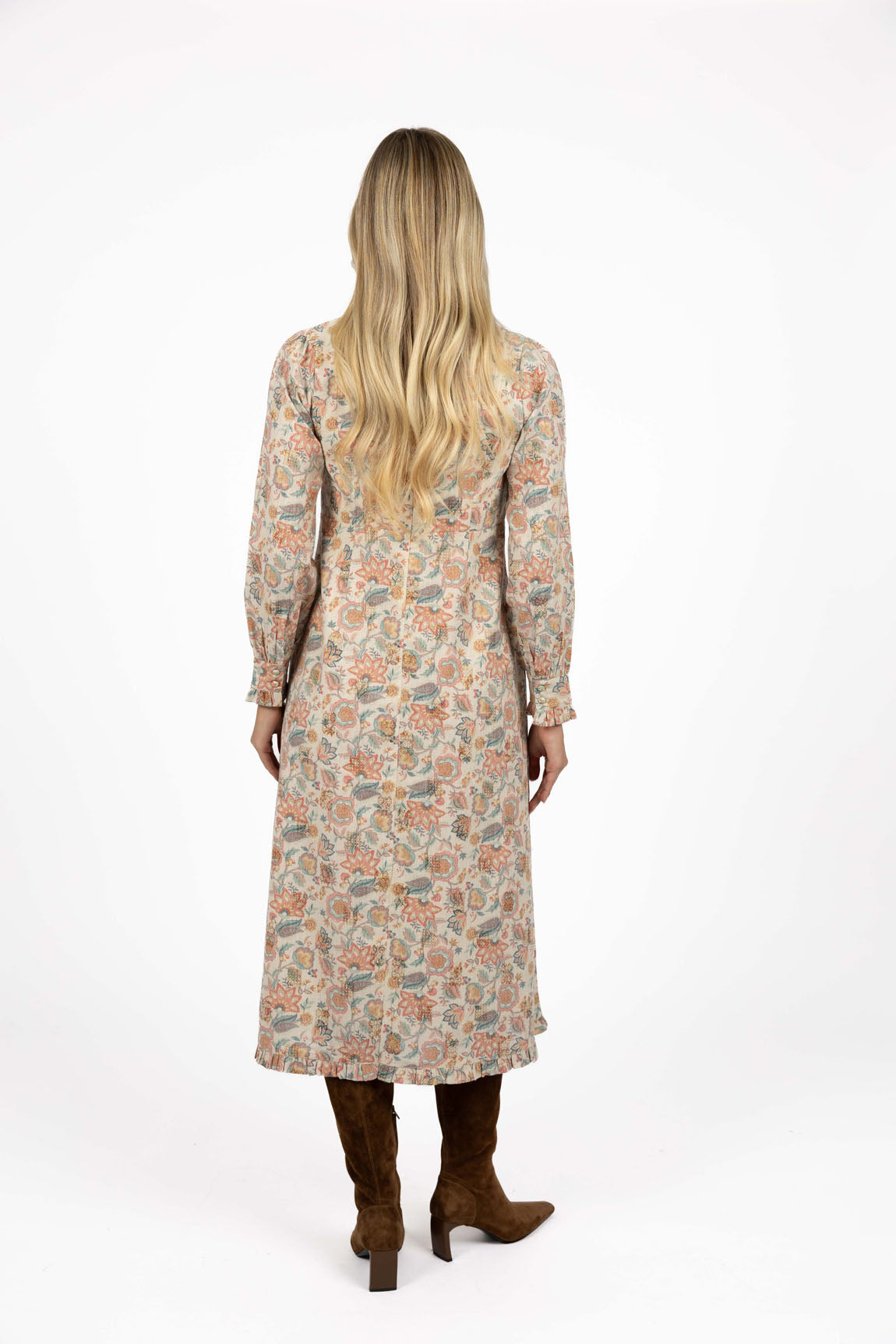 DRESS FLORENCE MIDI - BLUE PRINT