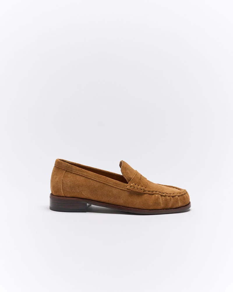 LOAFER HAWK LEATHER - TAN SUEDE