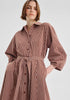 DRESS MCKENNA STRIPE - CHOCOLATE