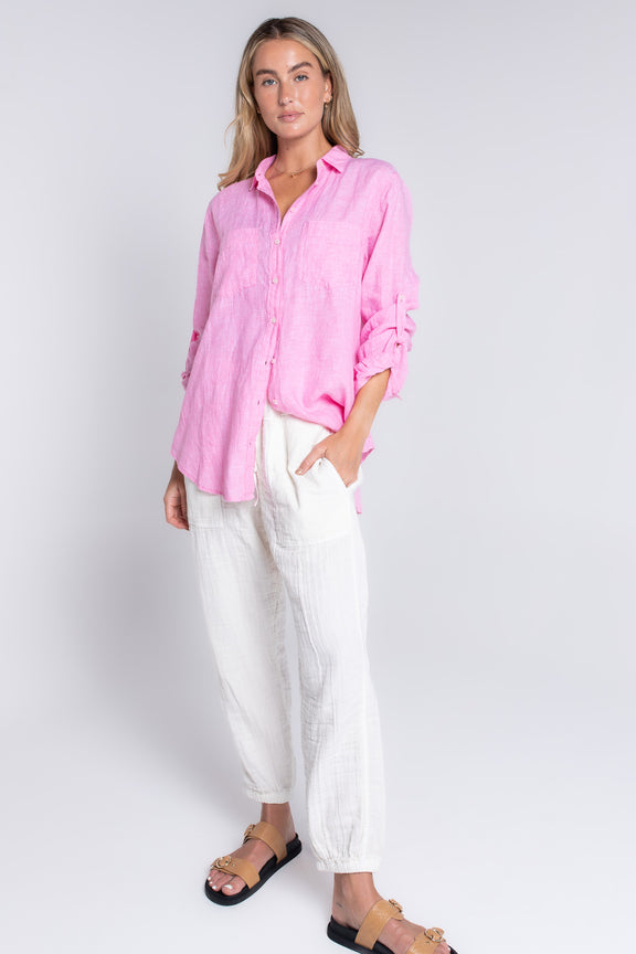 SHIRT LINEN BOYFRIEND SUMMER 23