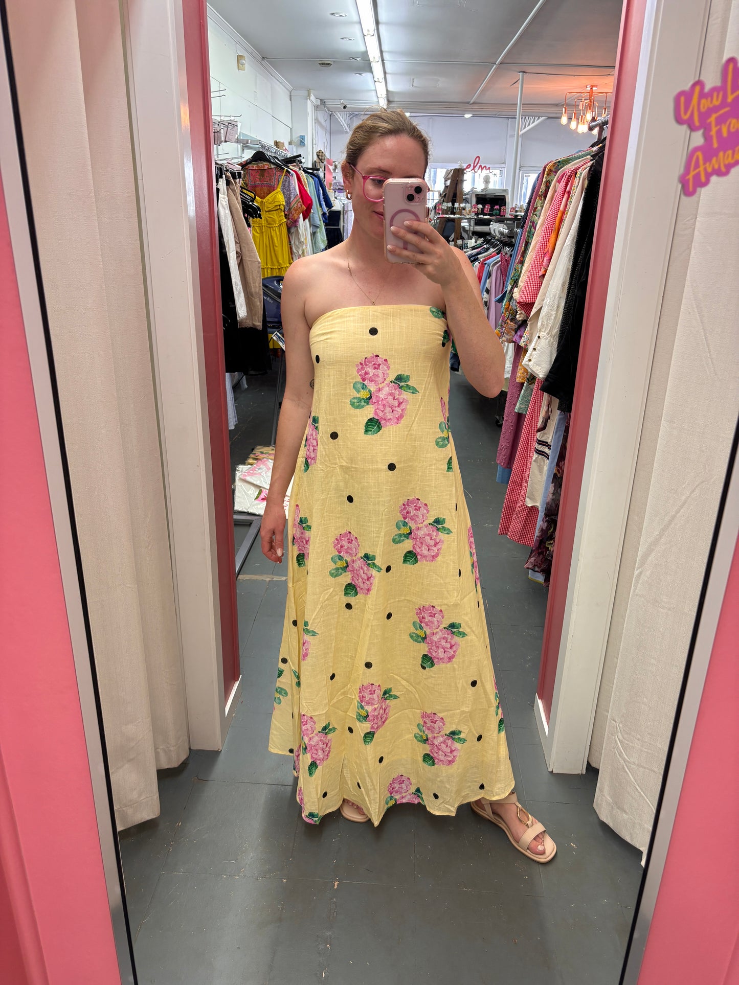 DRESS HYDRANGEA MAXI