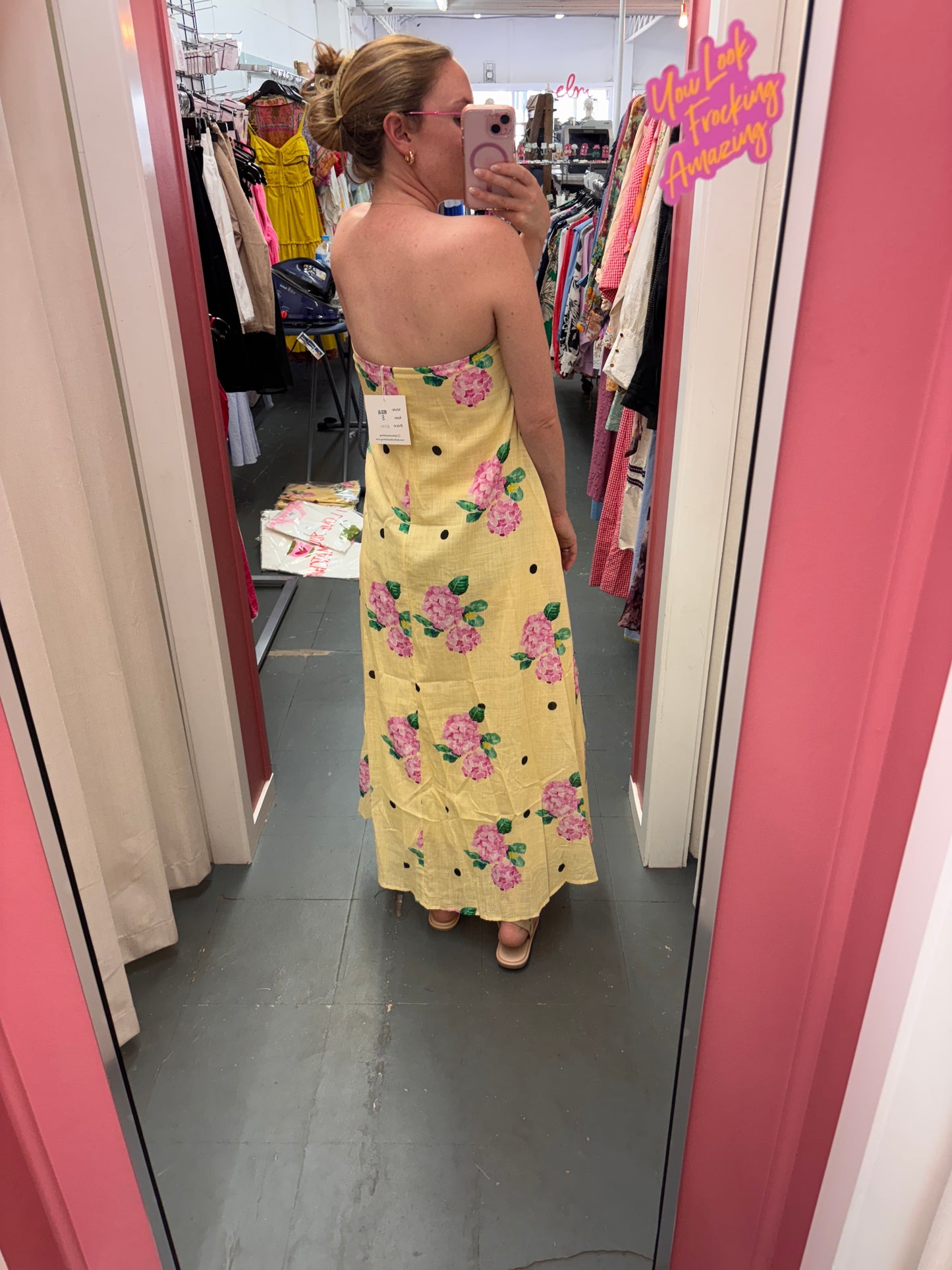 DRESS HYDRANGEA MAXI