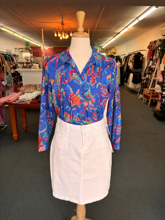 SHIRT  COBALT FLORA
