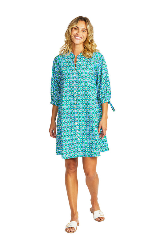 DRESS SORRENTO POPLIN