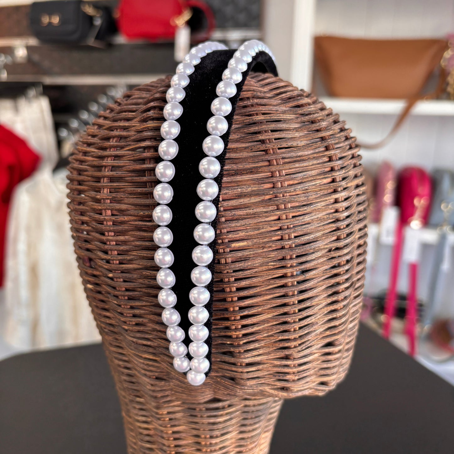 HEADBAND YORK BLACK VELVET