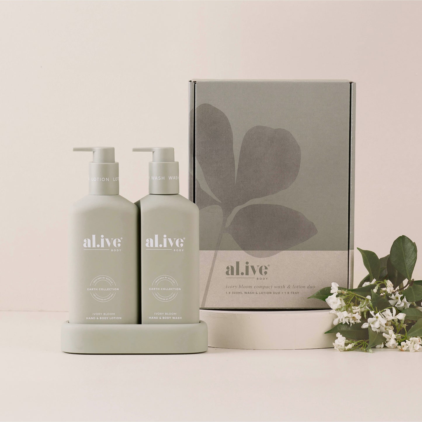DUO COMPACT BATHROOM  - IVORY BLOOM