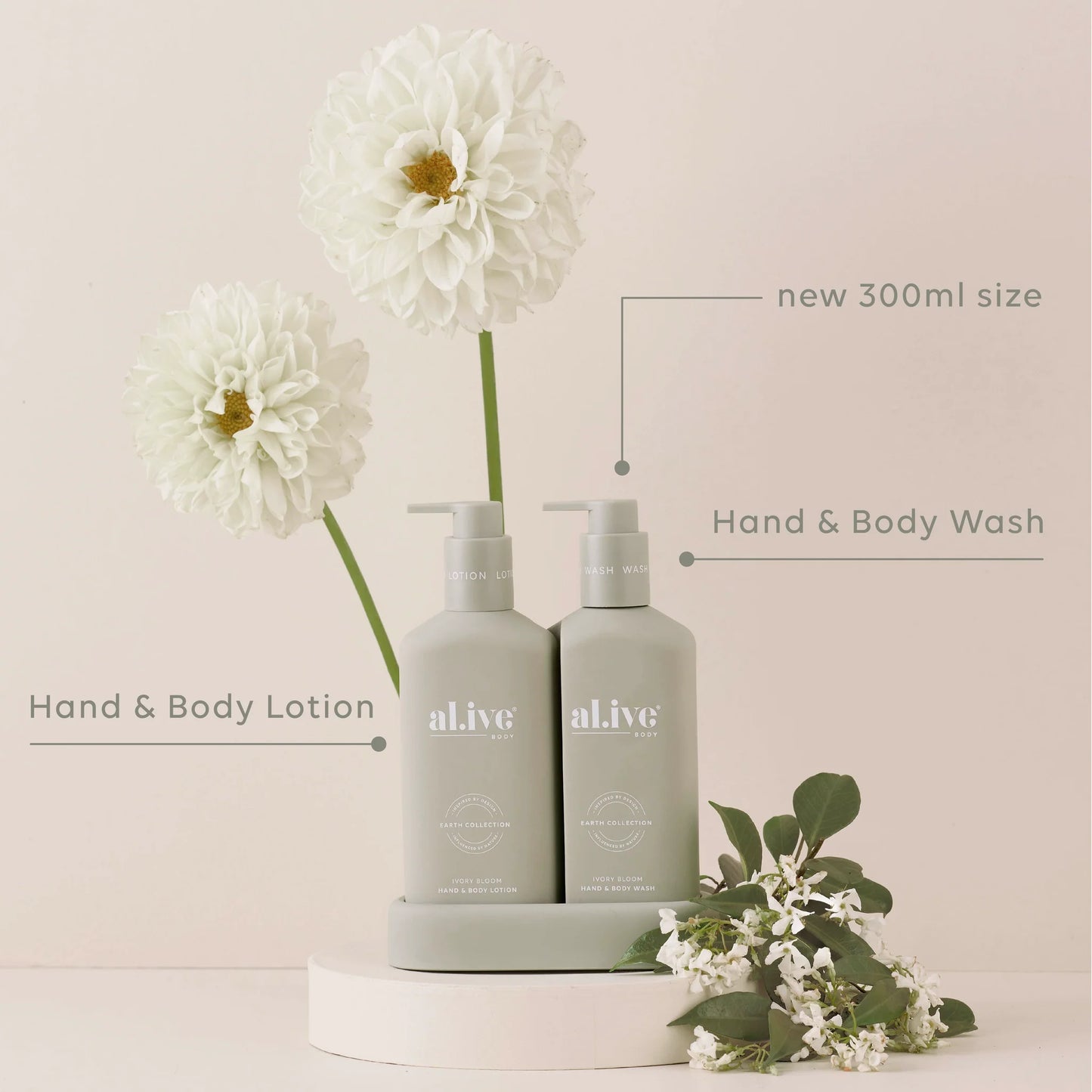 DUO COMPACT BATHROOM  - IVORY BLOOM