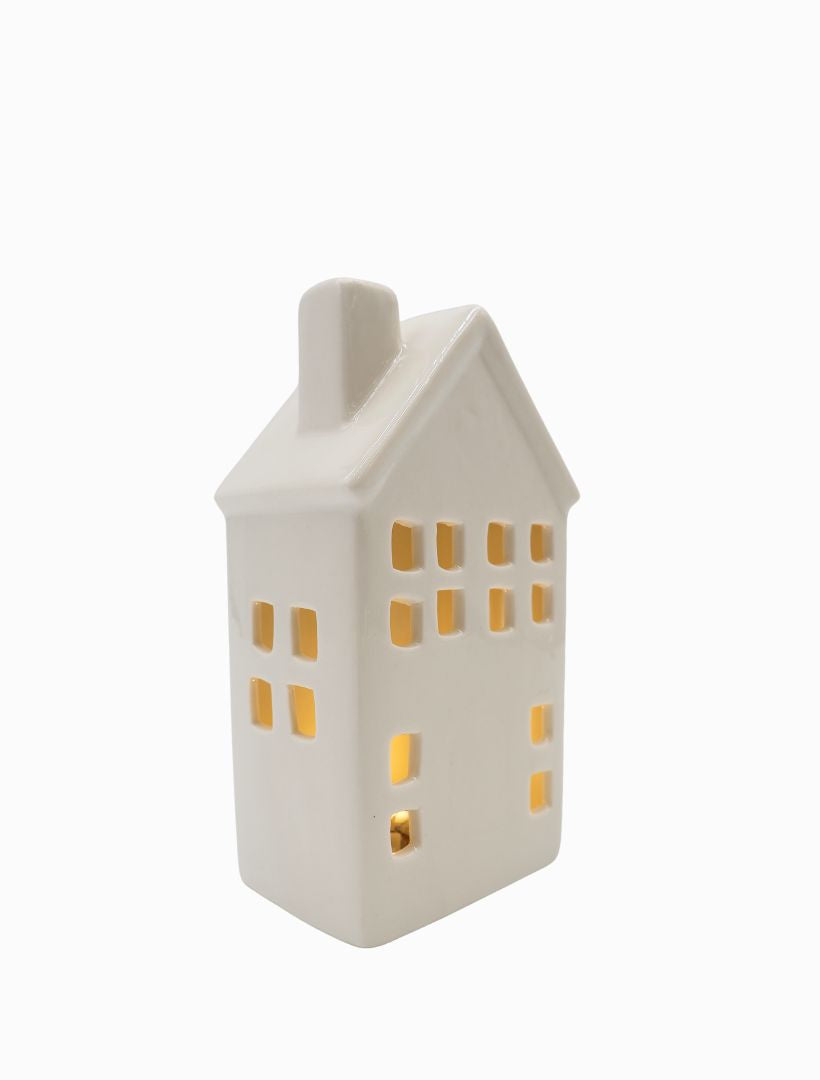 LIGHT UP PORCELAIN HOUSE - LARGE