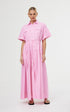 DRESS MAEVE MAXI - FLAMINGO