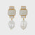 EARRINGS MORGAN CRYSTAL/PEARL