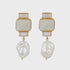 EARRINGS MORGAN CRYSTAL/PEARL