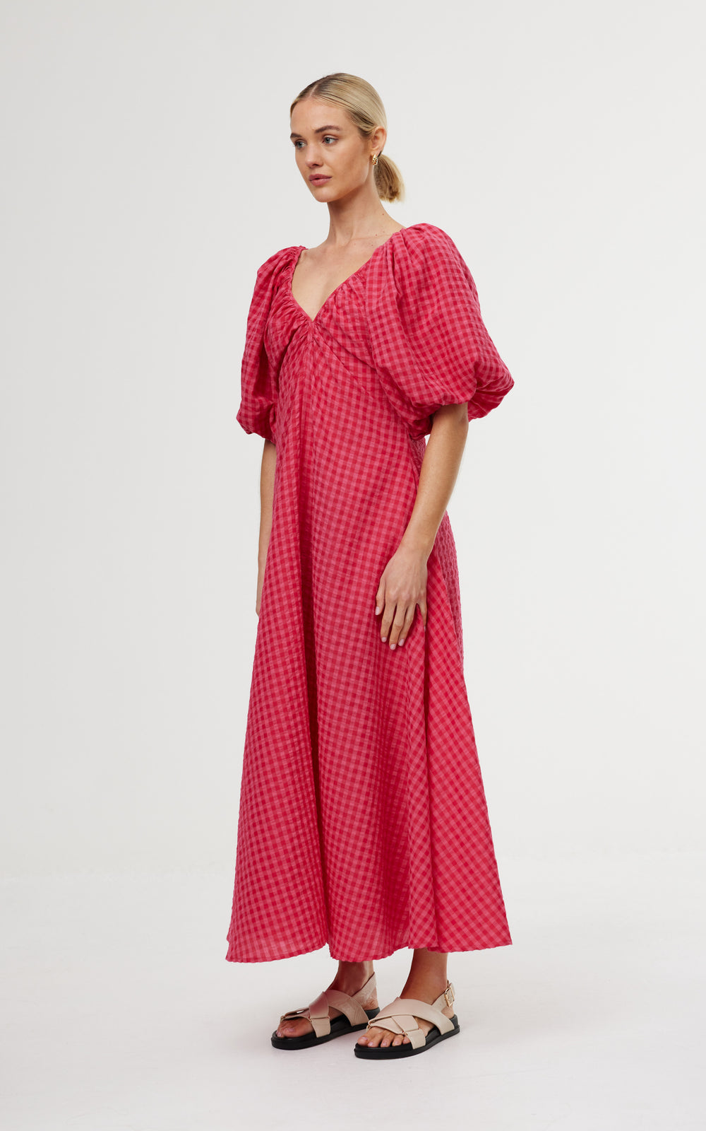 DRESS MIMI - ROSAS GINGHAM