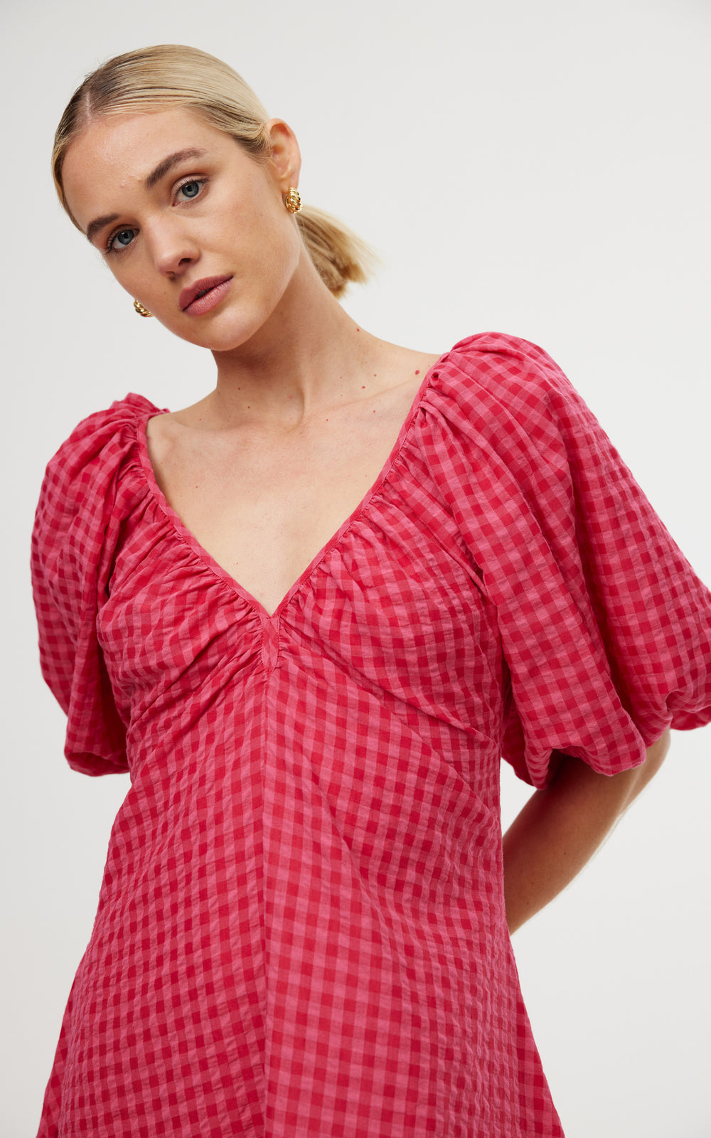 DRESS MIMI - ROSAS GINGHAM