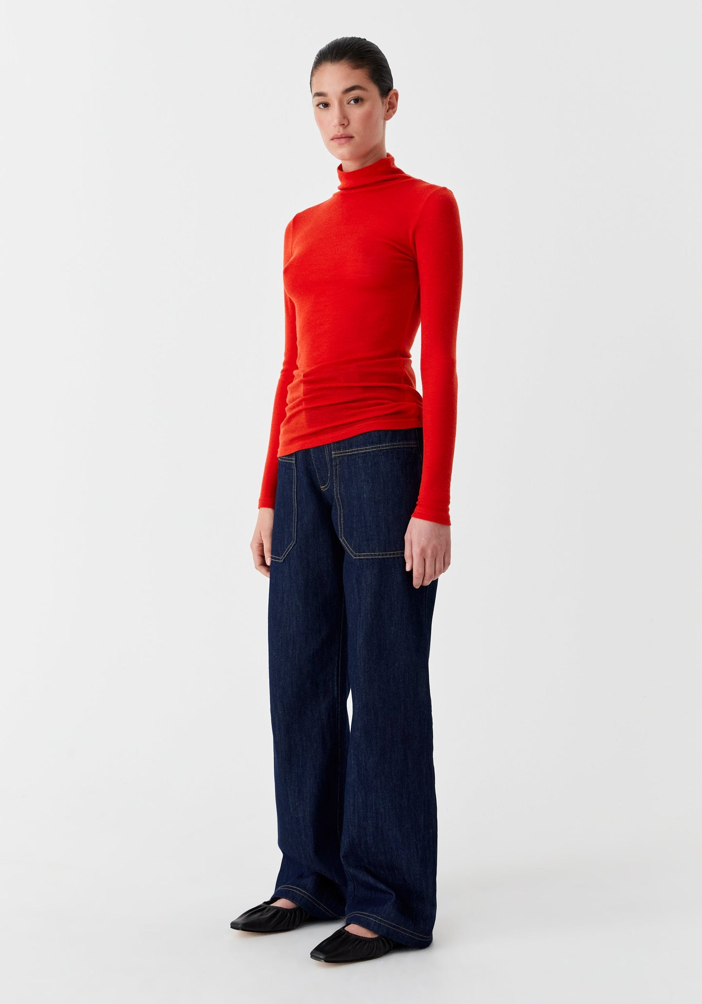 TOP MORRI MERINO HIGH NECK