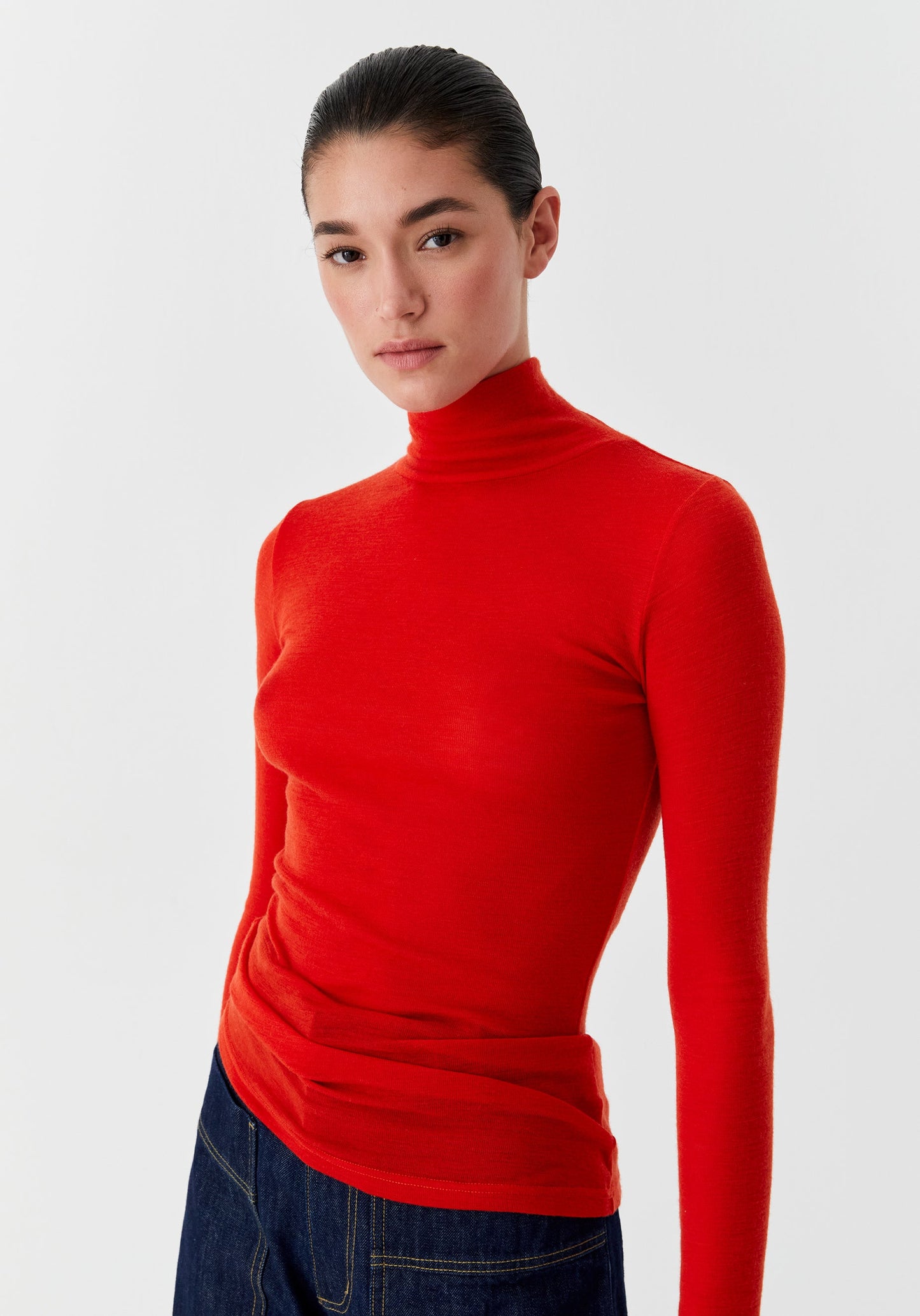 TOP MORRI MERINO HIGH NECK