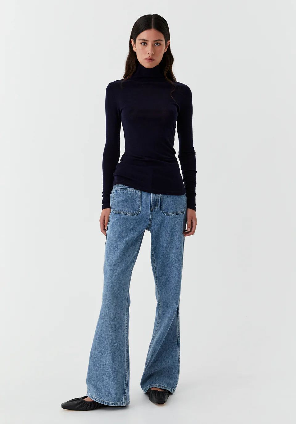 TOP MORRI MERINO HIGH NECK