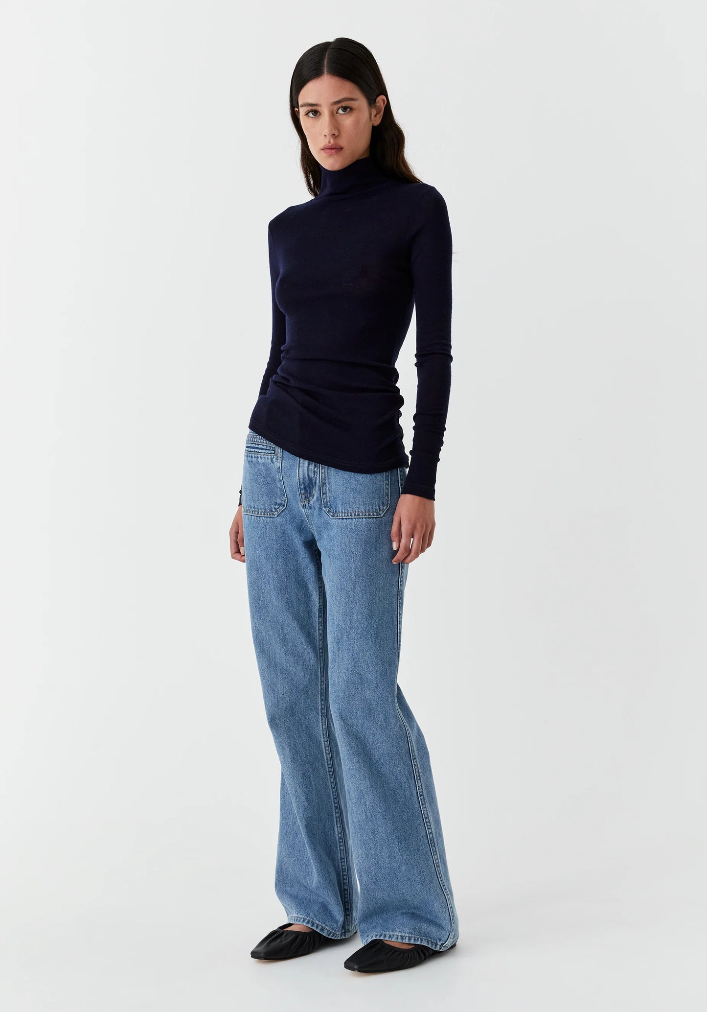 TOP MORRI MERINO HIGH NECK