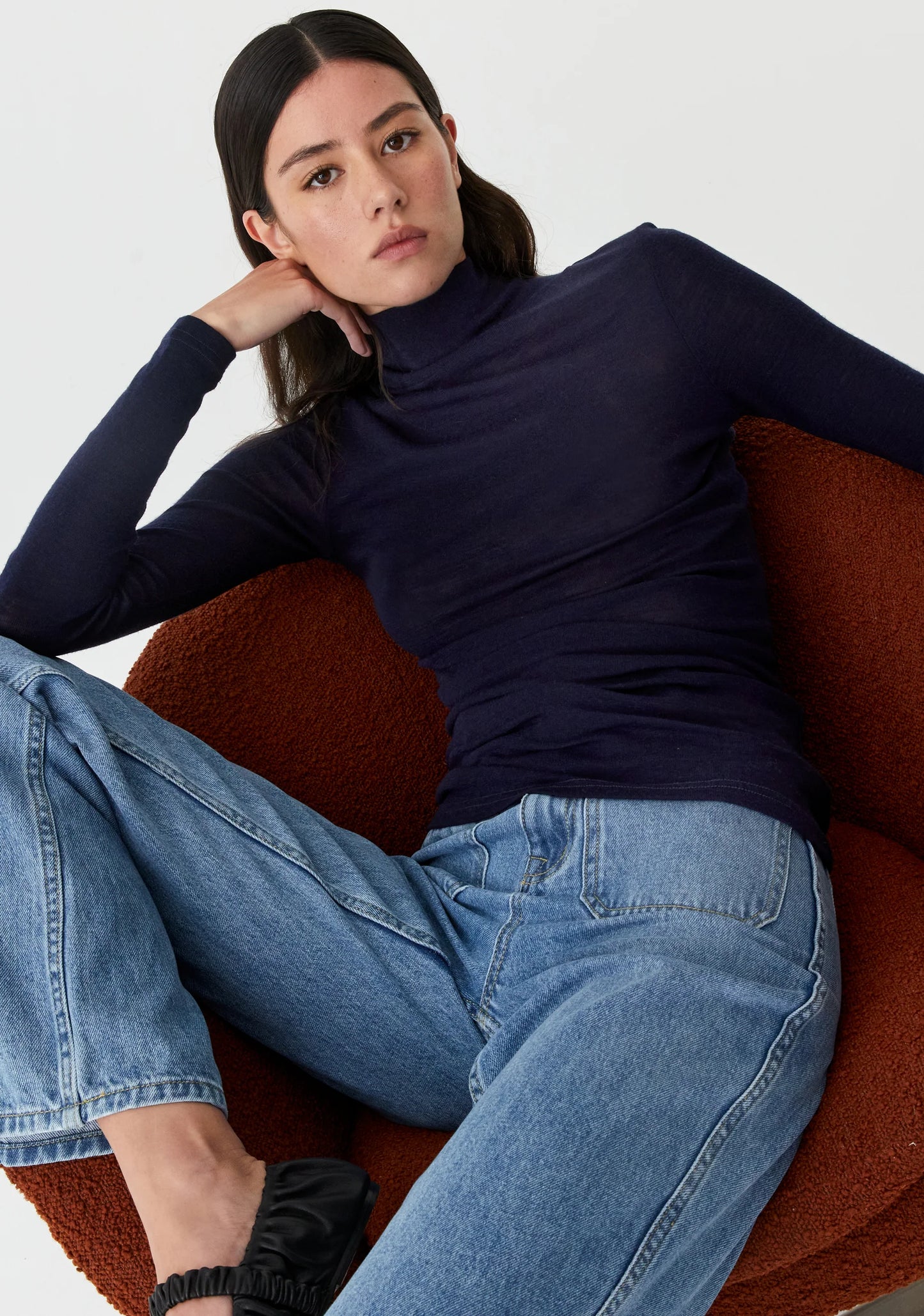 TOP MORRI MERINO HIGH NECK