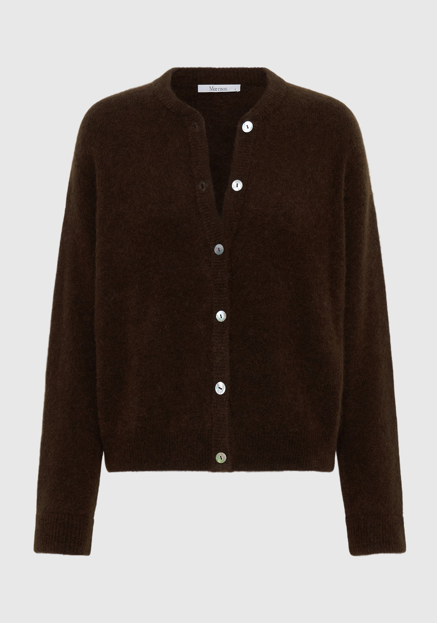 CARDIGAN ALBI KNIT - CHOCOLATE