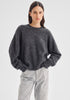 KNIT PULLOVER ALBI - SMOKE