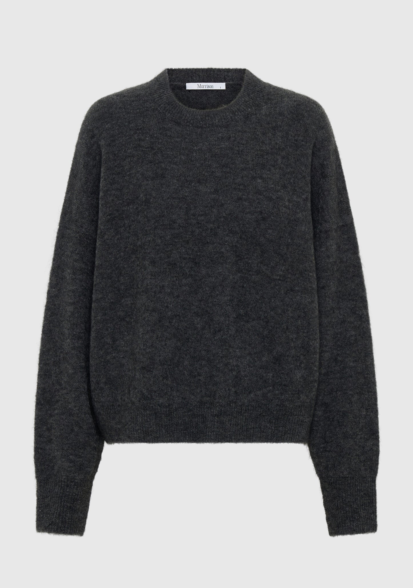 KNIT PULLOVER ALBI - SMOKE
