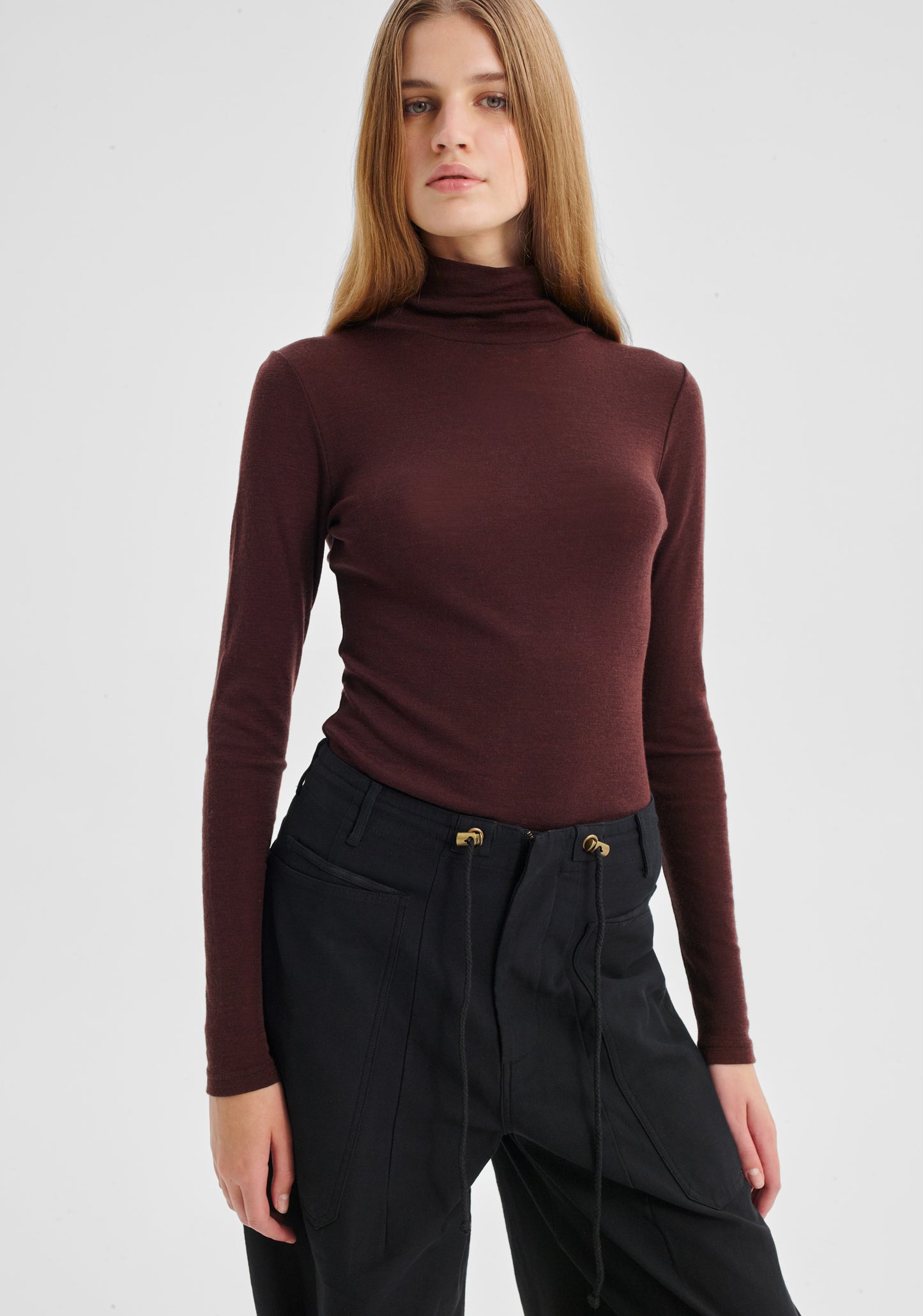 TOP MORRI MERINO HIGH NECK