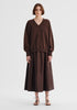 PULLOVER PAYTON V-NECK MERINO KNIT - NUTMEG