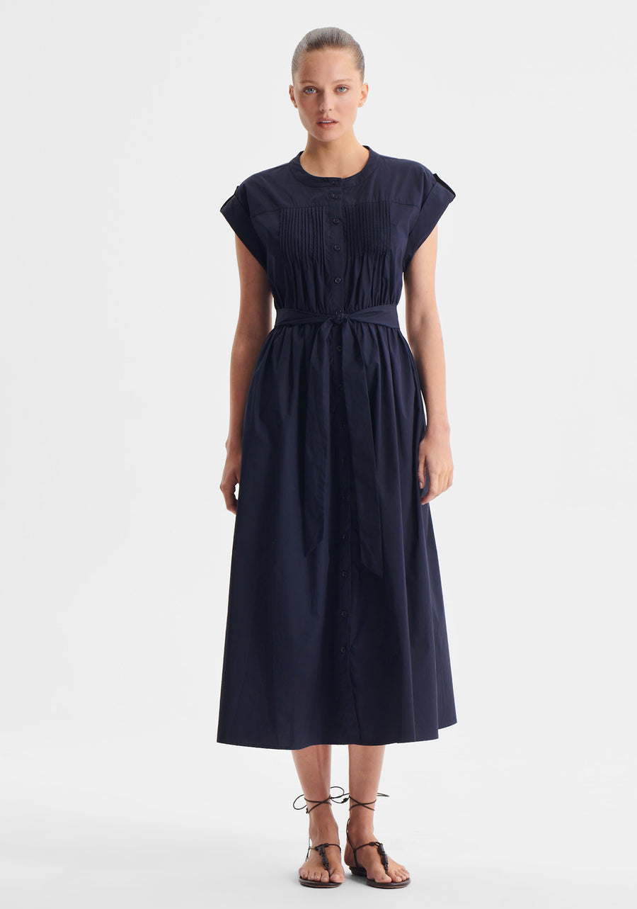 DRESS ROMY SHIRTDRESS - NAVY