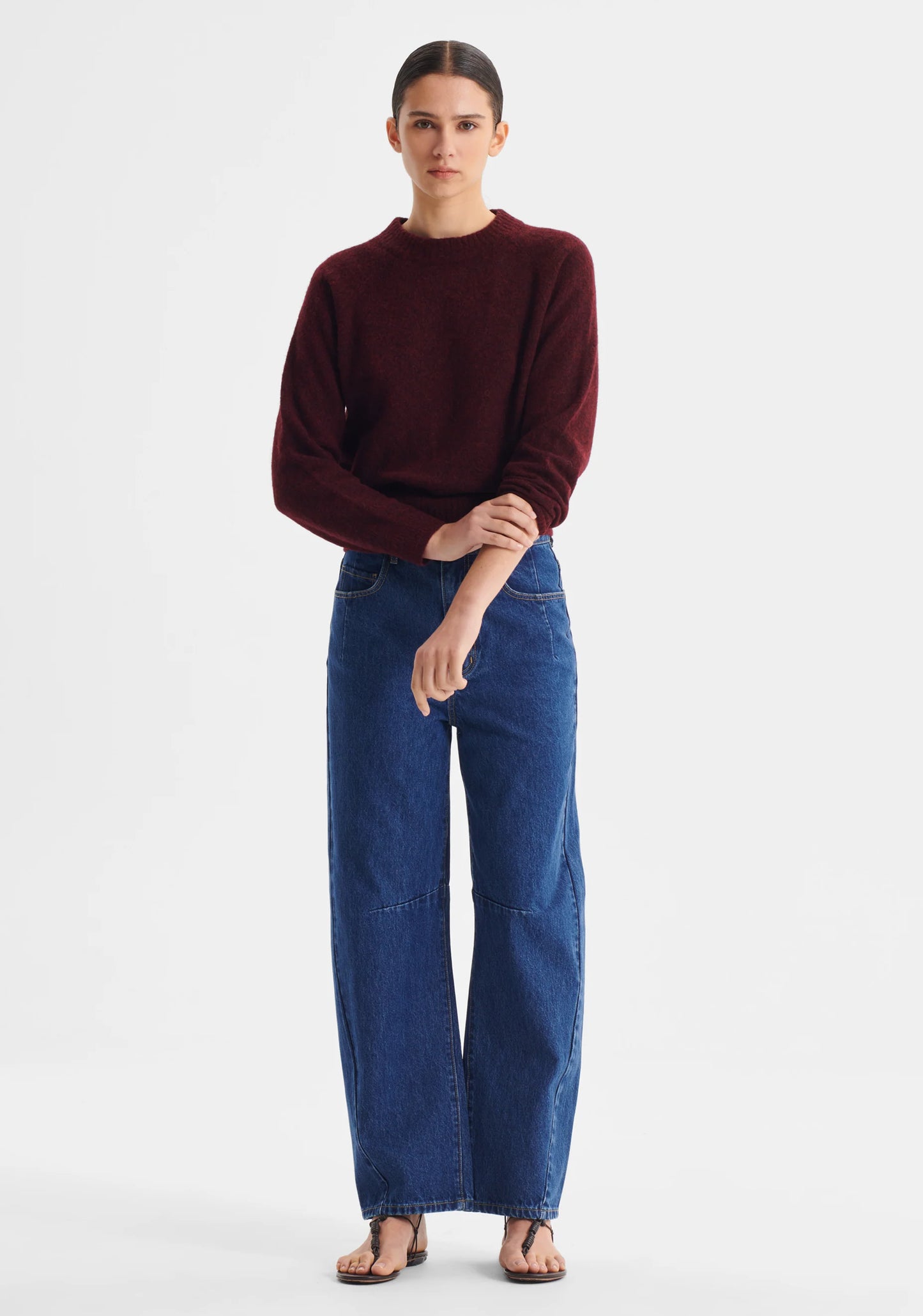PULLOVER SOLENNE KNIT - EGGPLANT
