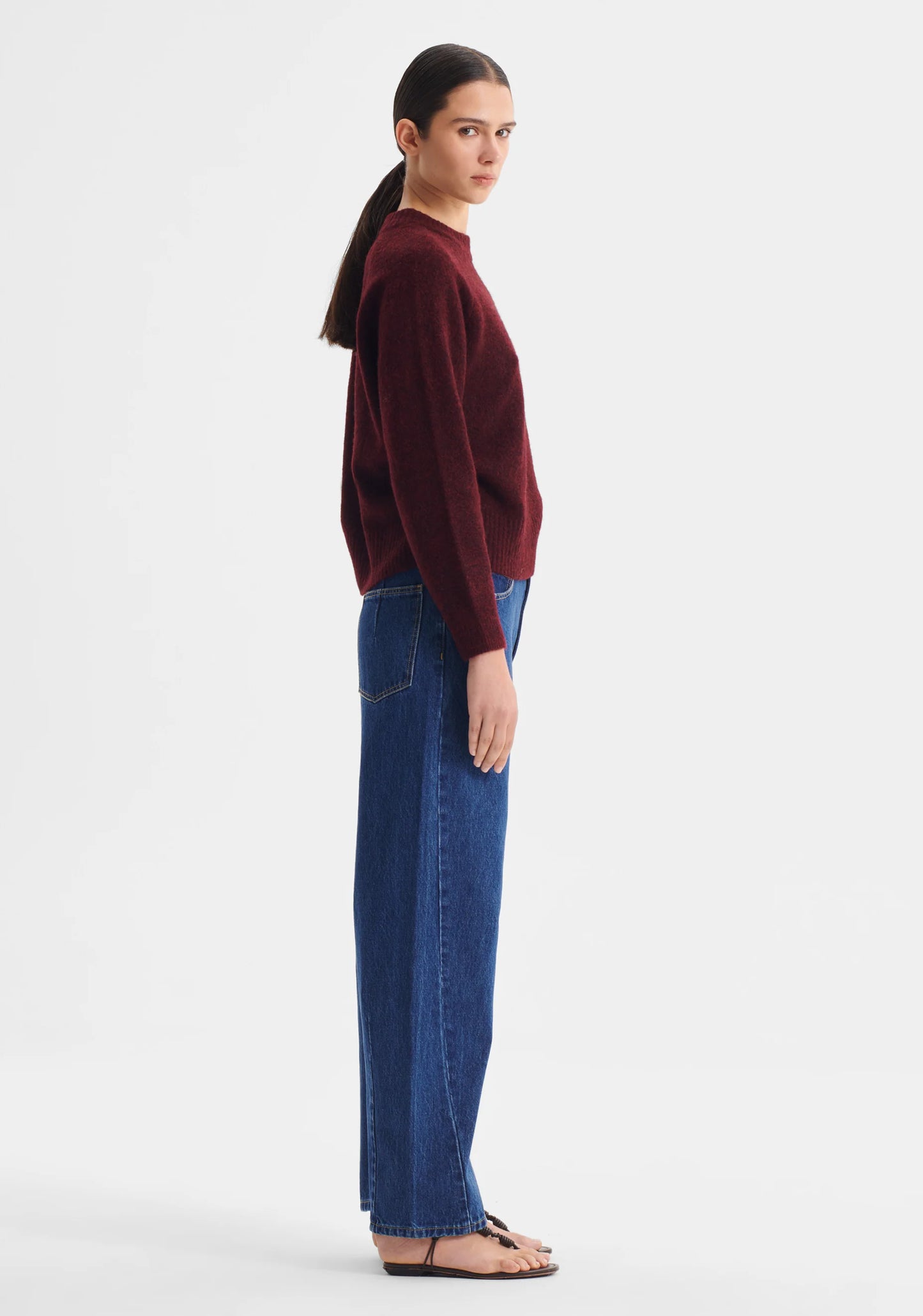 PULLOVER SOLENNE KNIT - EGGPLANT