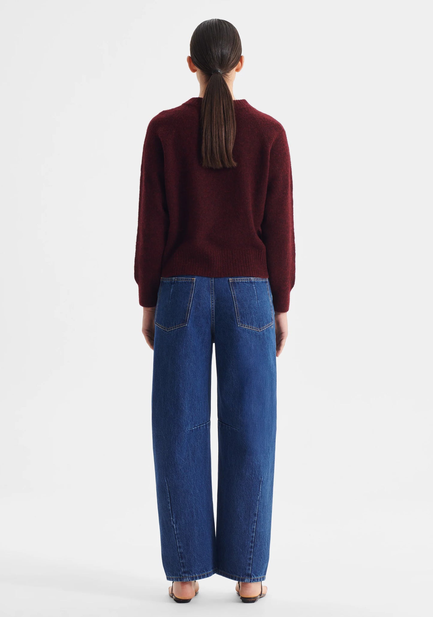 PULLOVER SOLENNE KNIT - EGGPLANT