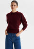 PULLOVER SOLENNE KNIT - EGGPLANT