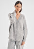 KNIT ZOE CARDIGAN - GREY MARLE