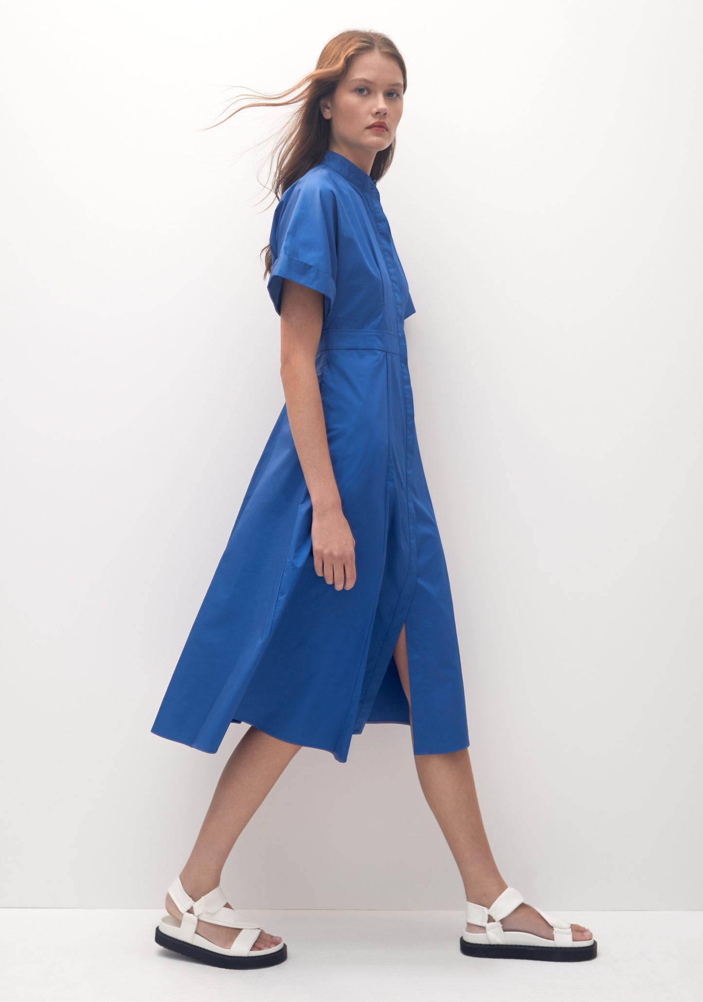 DRESS AMIREE SHIRT DRESS BLUE