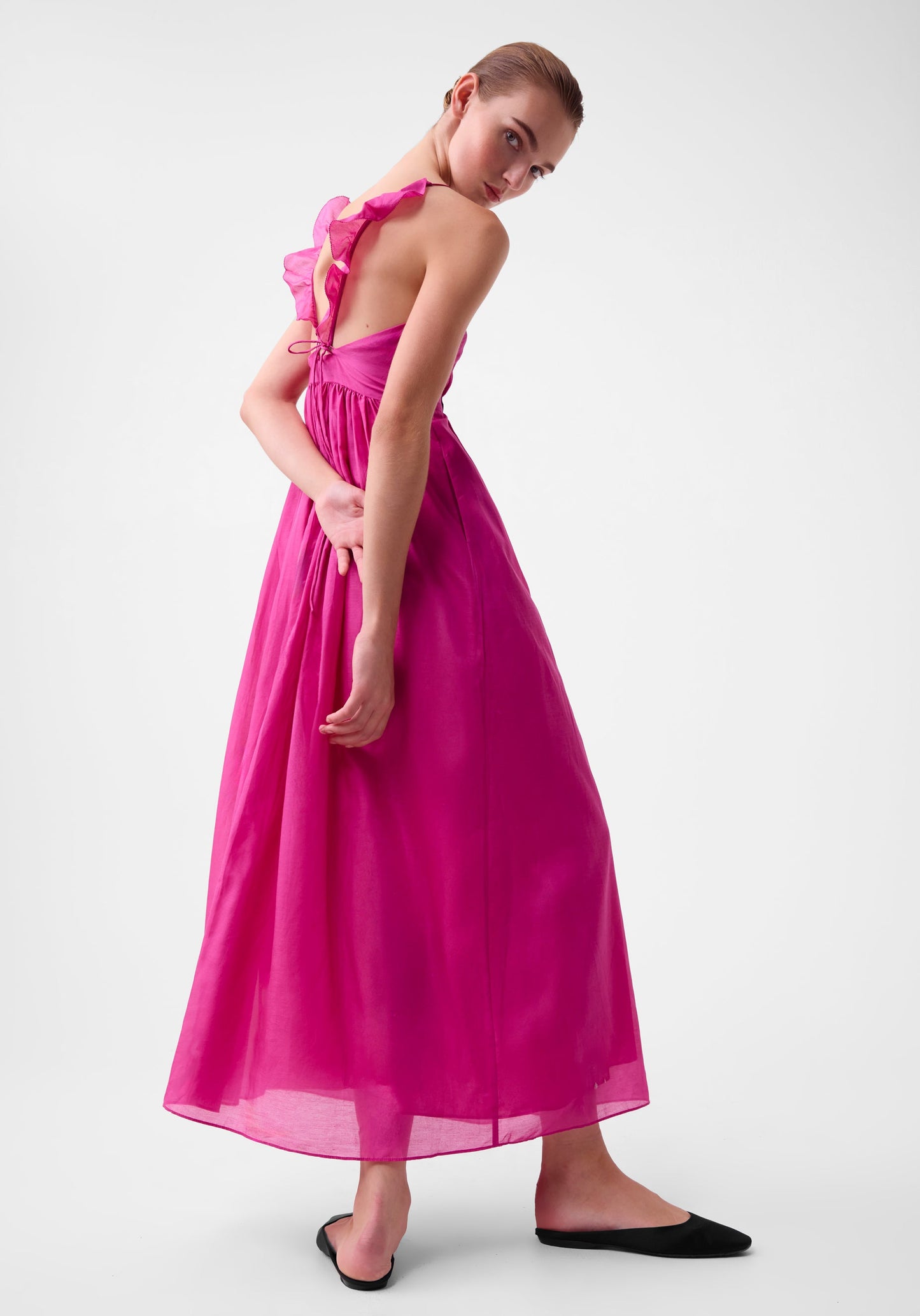 DRESS HARPER MAXI - MAGENTA - last one, size 2!