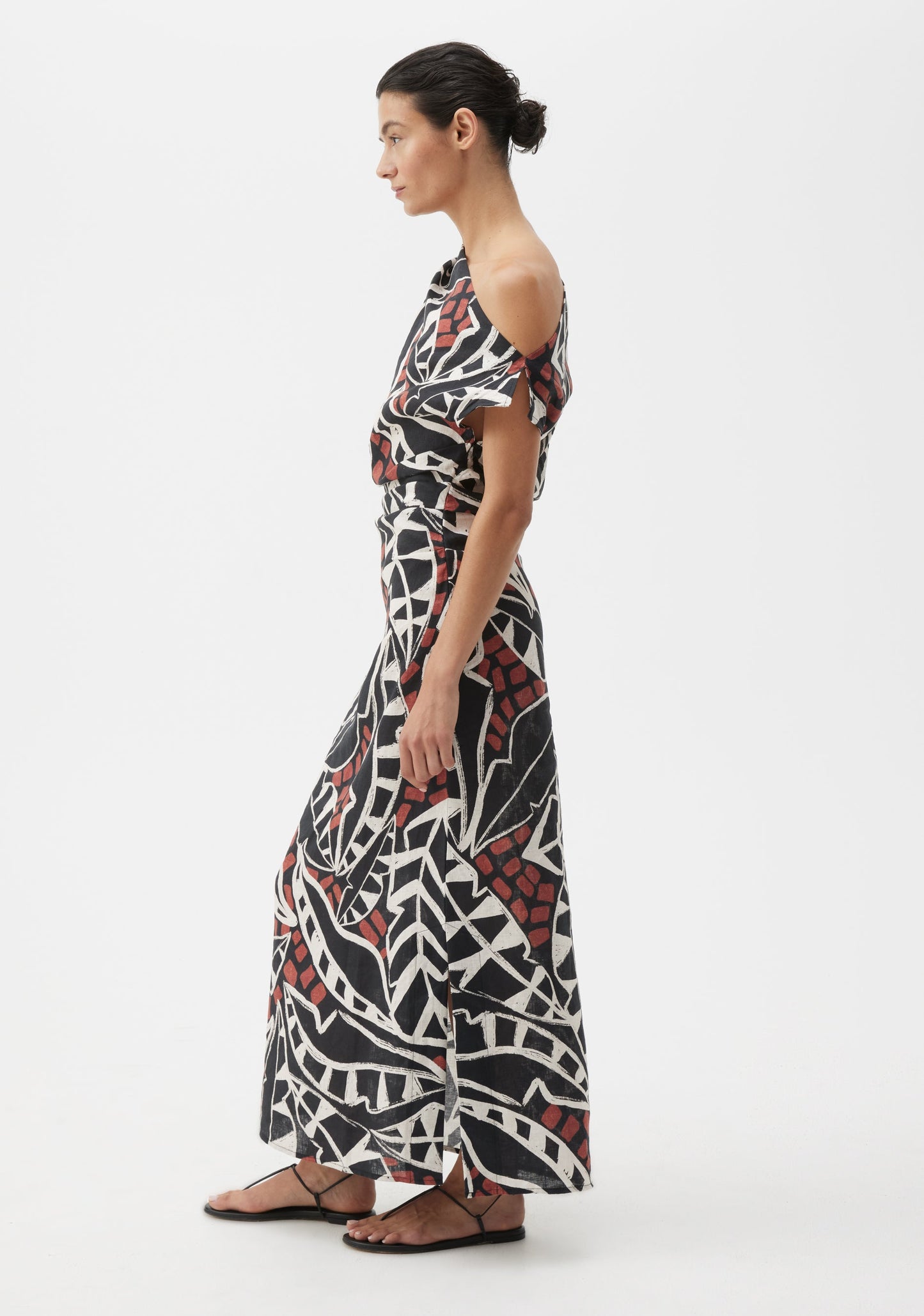 DRESS MALIA LINEN PRINT