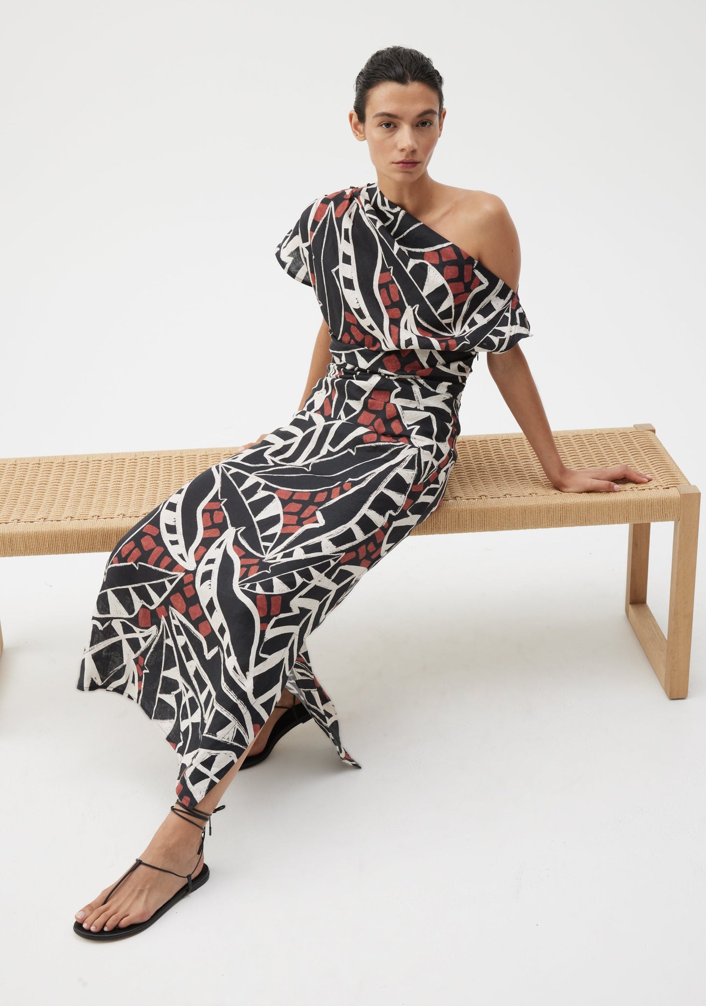DRESS MALIA LINEN PRINT