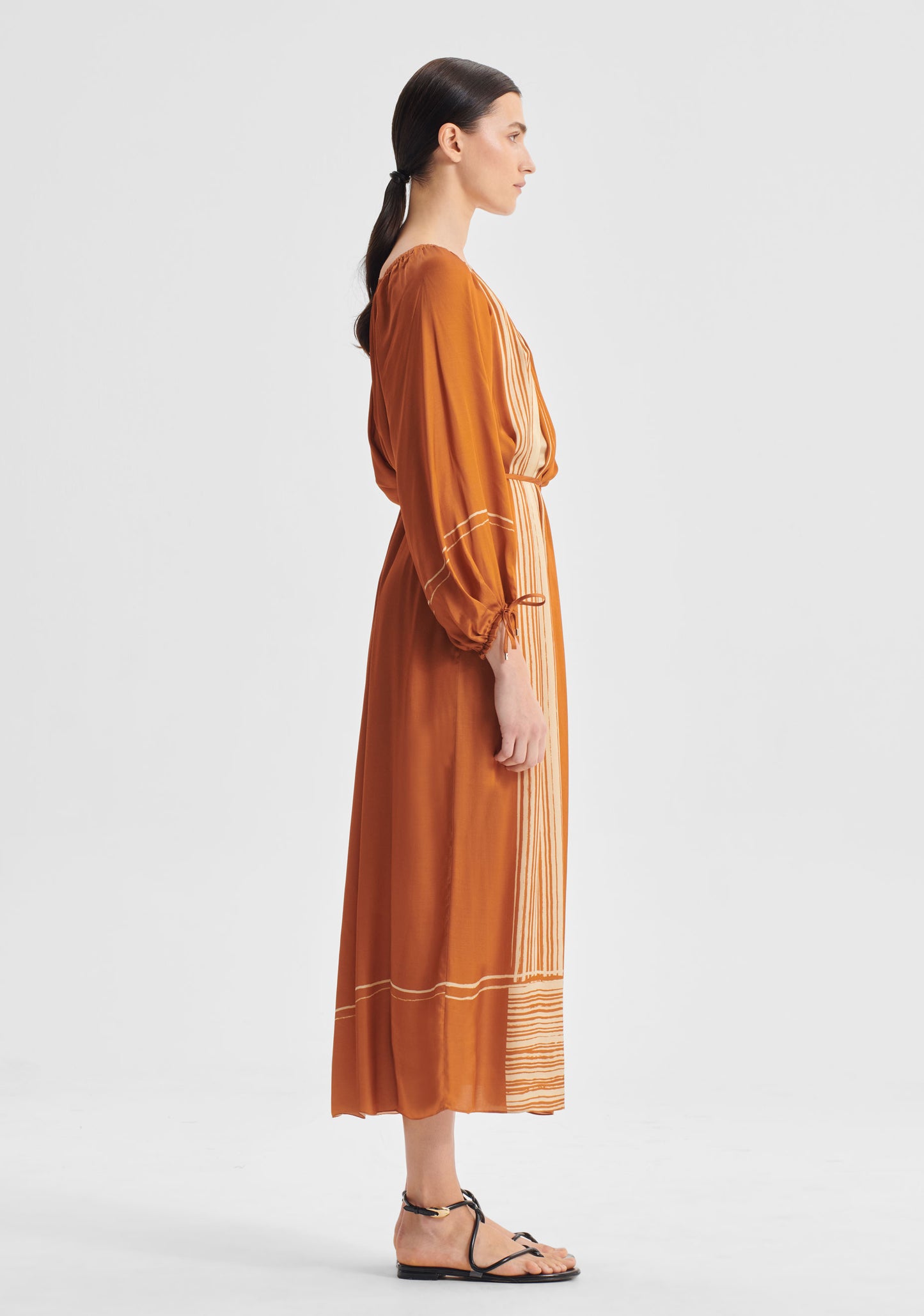 DRESS ARIES ONE SHOULDER - SPICE