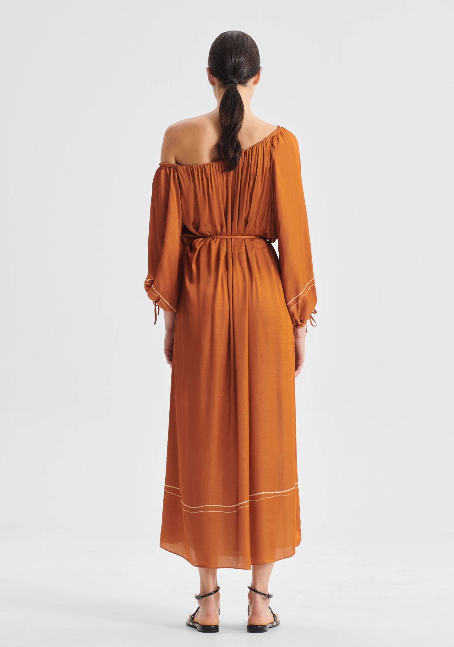 DRESS ARIES ONE SHOULDER - SPICE