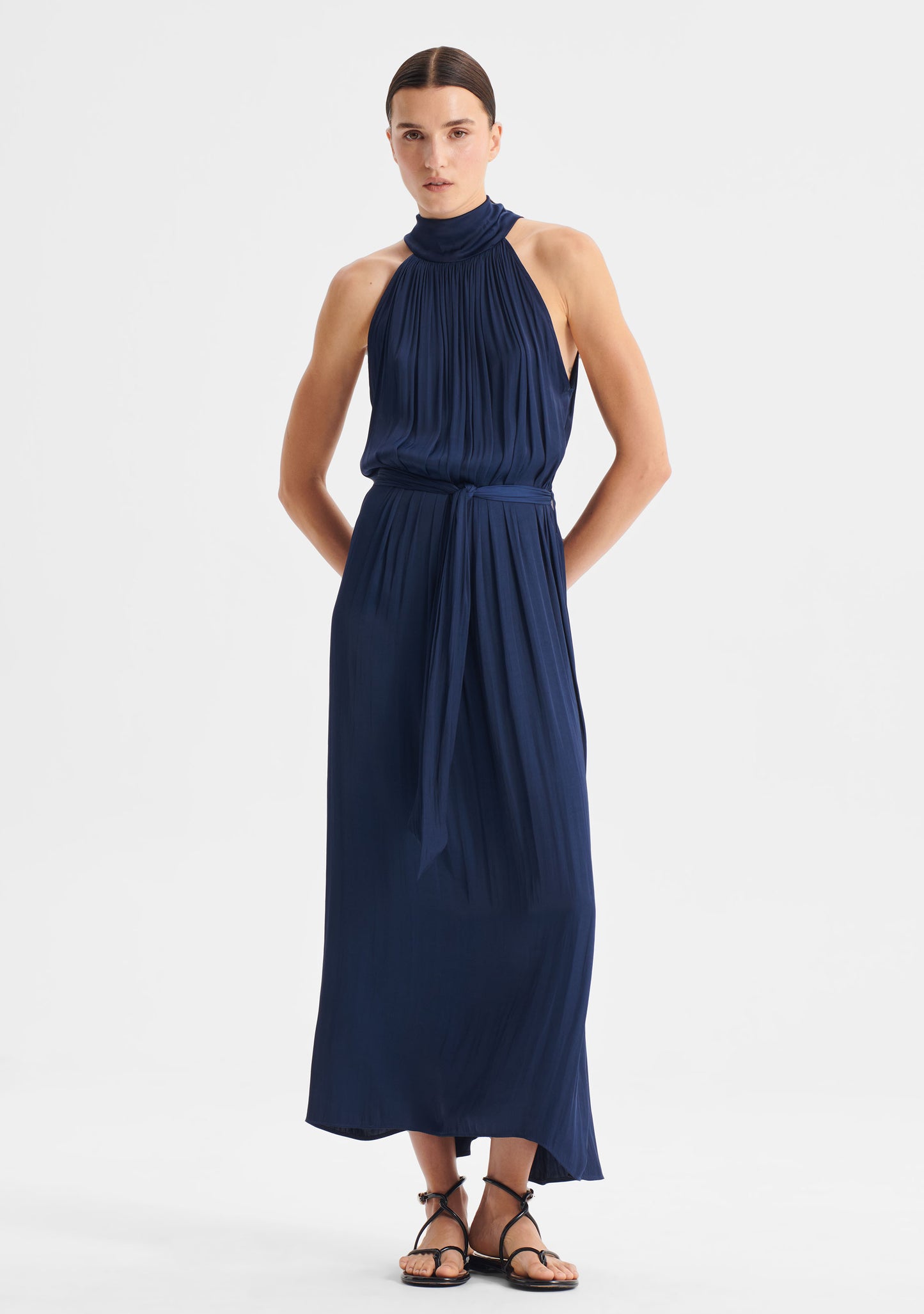 DRESS CASSIDY MAXI - NAVY