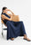 DRESS CASSIDY MAXI - NAVY