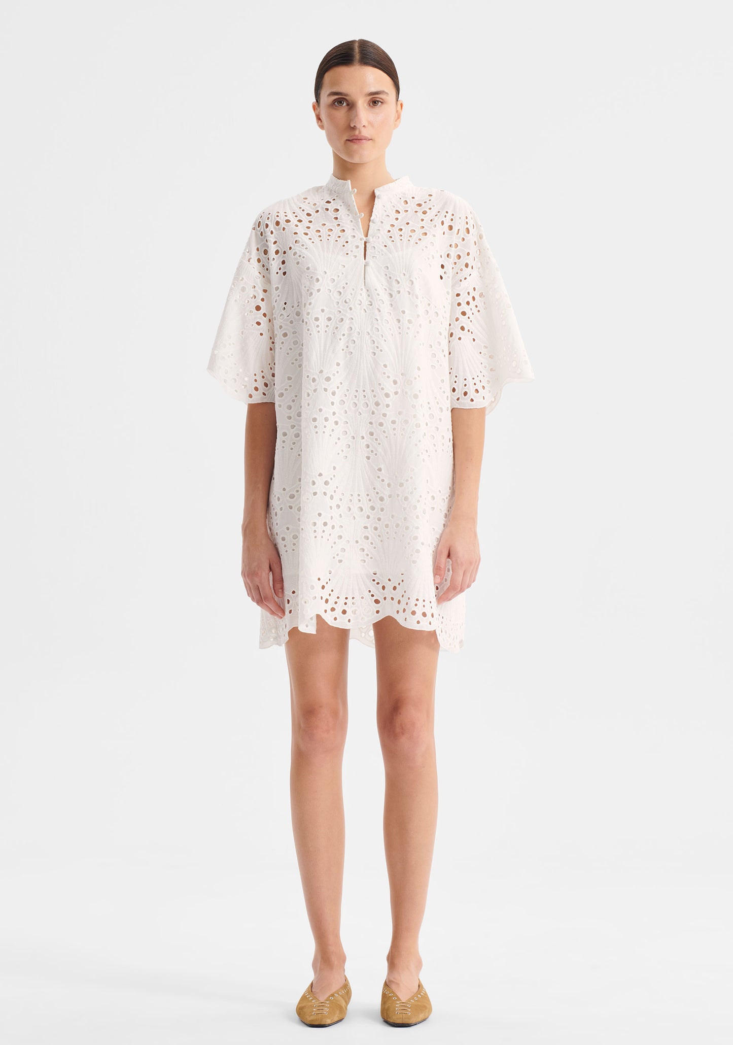 DRESS SAFFRON - SHELL